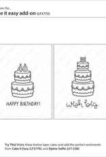 Lawn Fawn Cake It Easy Add On - Stamp and Stencil