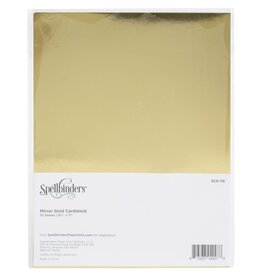 Spellbinders 8.5x11 Color Essentials Cardstock  10/Pkg - Mirror Gold