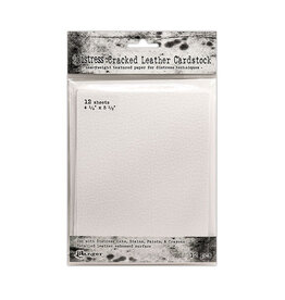 Tim Holtz - Ranger Distressed Cracked Leather Cardstock 4.25 x 5.5