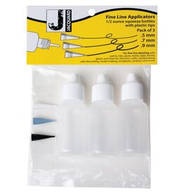 Fine Line Applicators W/Plastic Tips 3/Pkg