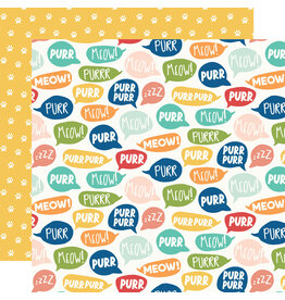 Simple Stories Fur Baby Cat - Purrrfect - 12X12 Pattern Paper