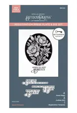 Spellbinders Betterpress Society - Sweet Moments August 2025 - Registration, Press Plates and Dies