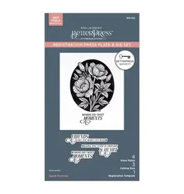 Spellbinders Betterpress Society - Sweet Moments August 2025 - Registration, Press Plates and Dies