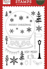 Carta Bella Christmas Village - Build a Snowglobe Stamp