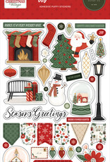 Carta Bella Christmas Village - Puffy Stickers