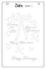 Sizzix A Wreath In Time - A6 Stencil (4pk)