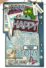 Elizabeth Craft Designs Page With Large Tabs 1 - Die