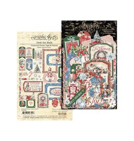 Graphic 45 Deck The Halls - Chipboard Frame Tag