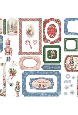 Graphic 45 Deck The Halls - Chipboard Frame Tag