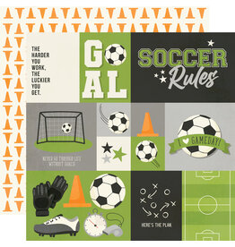Simple Stories Soccer - Elements - 12x12 Pattern Paper