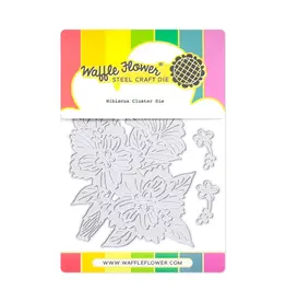 Waffle Flower Hibiscus Cluster - Dies