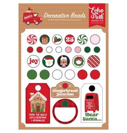 Echo Park Santa's Christmas Delivery - Decorative Brads
