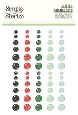 Simple Stories All Wrapped Up - Glitter Enamel Dots