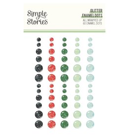Simple Stories All Wrapped Up - Glitter Enamel Dots