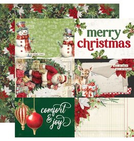 Simple Stories Simple Vintage Believe -  4x6 Elements - 12x12 Pattern Paper
