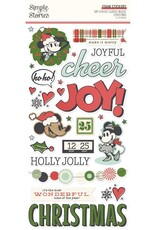 Simple Stories Say Cheese Classic Mouse Christmas - Foam Stickers