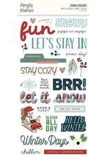 Simple Stories Simple Vintage Flannel Season - Foam Stickers
