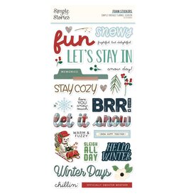 Simple Stories Simple Vintage Flannel Season - Foam Stickers