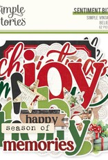 Simple Stories Simple Vintage Believe - Sentiments Bits & Pieces