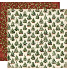 Simple Stories Simple Vintage Believe - Waiting For Santa - 12x12 Pattern Paper
