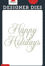 Echo Park Happy Holiday Script - Dies