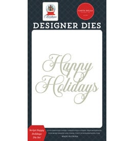 Echo Park Happy Holiday Script - Die