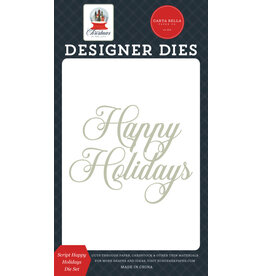 Echo Park Happy Holiday Script - Dies