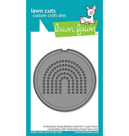 Lawn Fawn Embroidery Hoop Rainbow Add-On - Lawn Cuts*