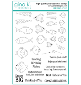 Gina K. Designs Best Fishes Stamp*