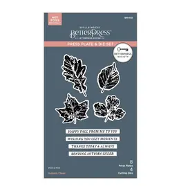 Spellbinders Betterpress Society - Autumn Cheer- September 2025 - Press Plates and Dies