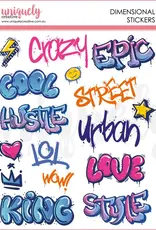 Uniquely Creative Steampunk Graffiti  Dimensional Stickers*