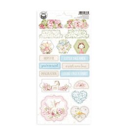 P13 Believe in Fairies - Chipboard sticker sheet 03 -  10,5 x 22cm*