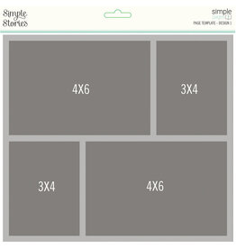 Simple Stories Simple Pages Page Template - Design 1*