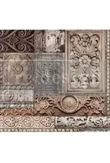 Re-Design with Prima A1 Decoupage Fiber - Carved Stonework - 1 sheet, A1 size *