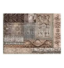 Re-Design with Prima A1 Decoupage Fiber - Carved Stonework - 1 sheet, A1 size