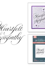 Spellbinders Copperplate Heartfelt Sympathy BetterPress Plate