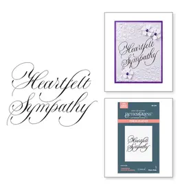 Spellbinders Copperplate Heartfelt Sympathy - Press Plate