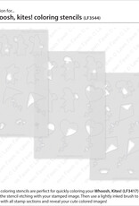 Lawn Fawn Whoosh, Kits! - Stamp, Lawn Cuts and Stencil