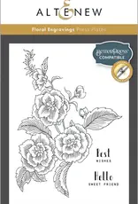 ALTENEW Floral Engravings Press Plates *
