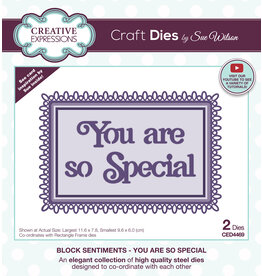 Creative Expressions Block Sentiments - You Are So Special - Die *