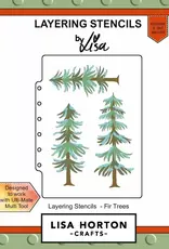 Lisa Horton Crafts Fir Tree - Layering Stencil *