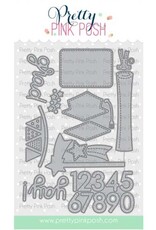 Pretty Pink Posh Graduation Mug Additions Dies (use w/Winter Mug ) *