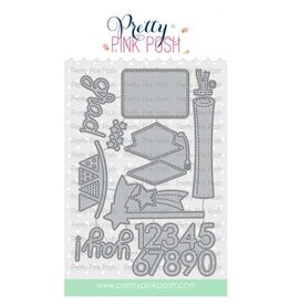 Pretty Pink Posh Graduation Mug Additions Dies (use w/Winter Mug ) *