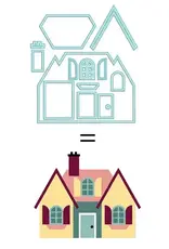 LDRS Creative Home Design Layered House Dies *