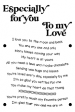 LDRS Creative Love Stamp & Wave Ribbon Banner Stack Die *