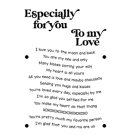 LDRS Creative Love Stamp & Wave Ribbon Banner Stack Die *