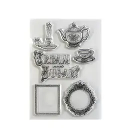 Elizabeth Craft Designs Cream & Sugar Stamps *