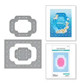 Spellbinders Scrolled Punch & Pierce Plate Etched Die from the Four Petal Collection *