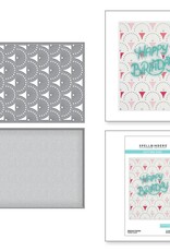 Spellbinders Stitched Fanfare Etched Dies *