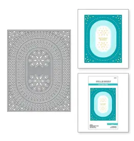 Spellbinders Stylish Ovals Collection Infinity Punch & Pierce Plate Etched Dies *